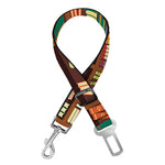 Reading Library Pattern Print Dog Seat Belt