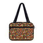 Reading Library Pattern Print Double Strap Bible Bag