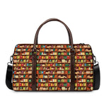 Reading Library Pattern Print Duffle Bag