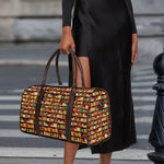 Reading Library Pattern Print Duffle Bag