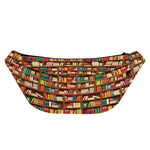Reading Library Pattern Print Fanny Pack