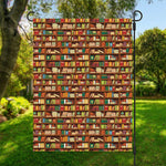 Reading Library Pattern Print Garden Flag