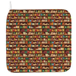 Reading Library Pattern Print Hand Towel