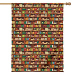 Reading Library Pattern Print House Flag