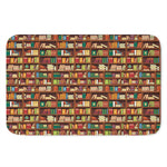 Reading Library Pattern Print Indoor Door Mat