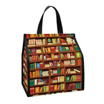 Reading Library Pattern Print Insulated Lunch Tote