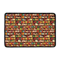 Reading Library Pattern Print Kitchen Mat