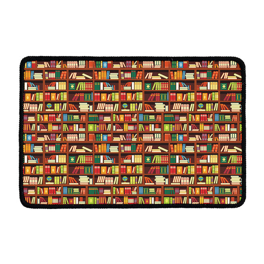 Reading Library Pattern Print Kitchen Mat