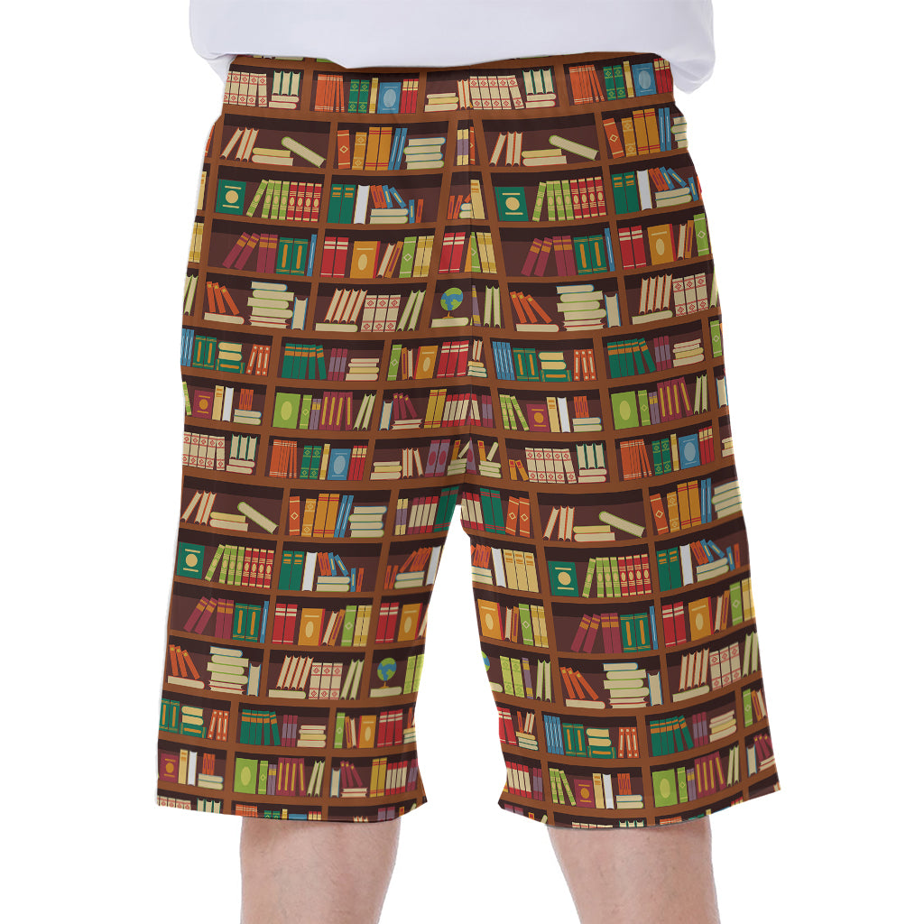 Reading Library Pattern Print Men's Beach Shorts