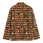 Reading Library Pattern Print Men's Blazer