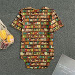Reading Library Pattern Print Men's Bodysuit