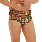 Reading Library Pattern Print Men's Briefs