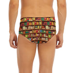 Reading Library Pattern Print Men's Briefs