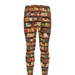 Reading Library Pattern Print Men's leggings