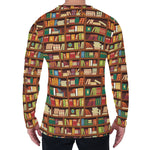 Reading Library Pattern Print Men's Long Sleeve T-Shirt