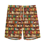 Reading Library Pattern Print Men's Sports Shorts