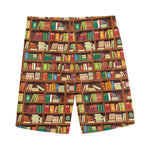 Reading Library Pattern Print Men's Sports Shorts