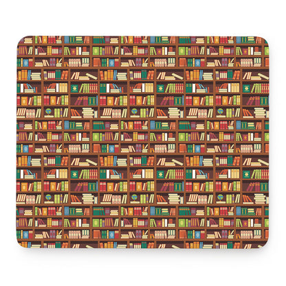 Reading Library Pattern Print Mouse Pad