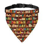 Reading Library Pattern Print Over The Collar Dog Bandana