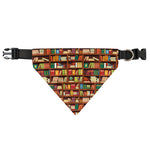 Reading Library Pattern Print Over The Collar Dog Bandana