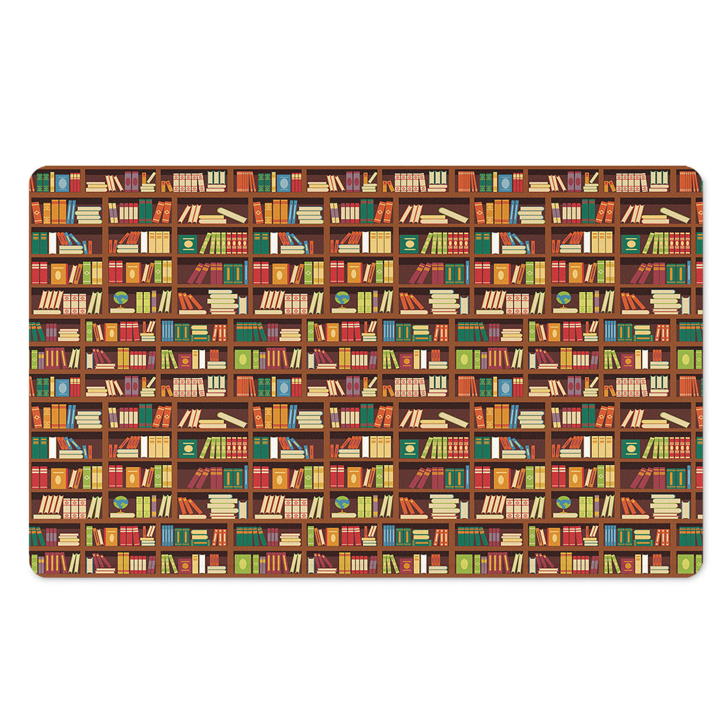 Reading Library Pattern Print Polyester Doormat