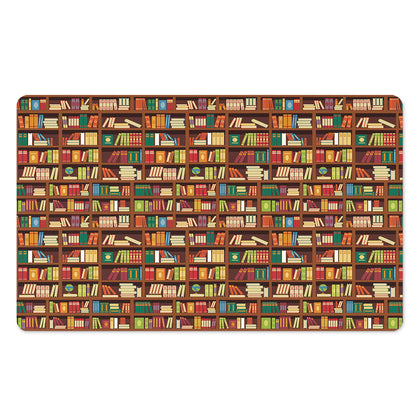 Reading Library Pattern Print Polyester Doormat
