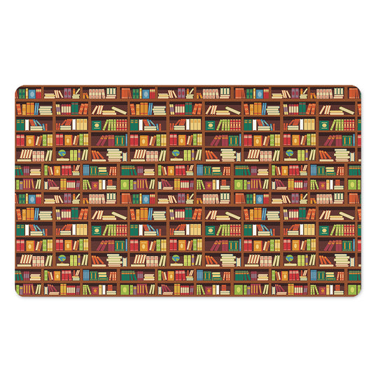 Reading Library Pattern Print Polyester Doormat