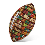 Reading Library Pattern Print Rugby Ball