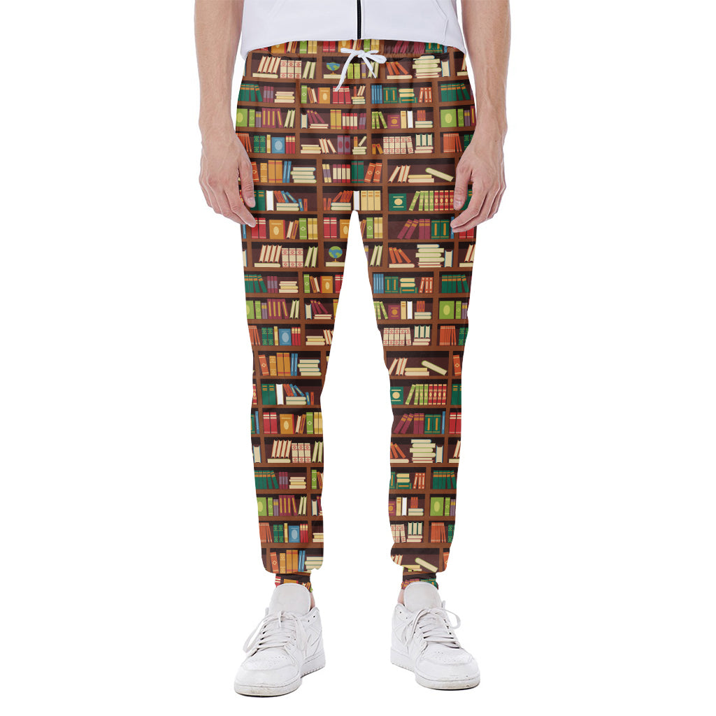 Reading Library Pattern Print Scuba Joggers