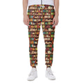 Reading Library Pattern Print Joggers
