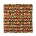Reading Library Pattern Print Silk Bandana
