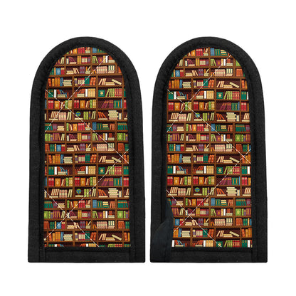 Reading Library Pattern Print Skillet Handle Cover