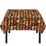 Reading Library Pattern Print Tablecloth