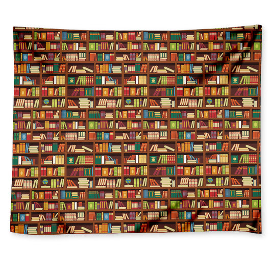 Reading Library Pattern Print Tapestry