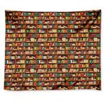 Reading Library Pattern Print Tapestry