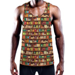 Reading Library Pattern Print Training Tank Top