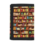 Reading Library Pattern Print Trifold Wallet