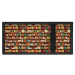 Reading Library Pattern Print Trifold Wallet