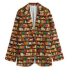 Reading Library Pattern Print Women's Cotton Blazer