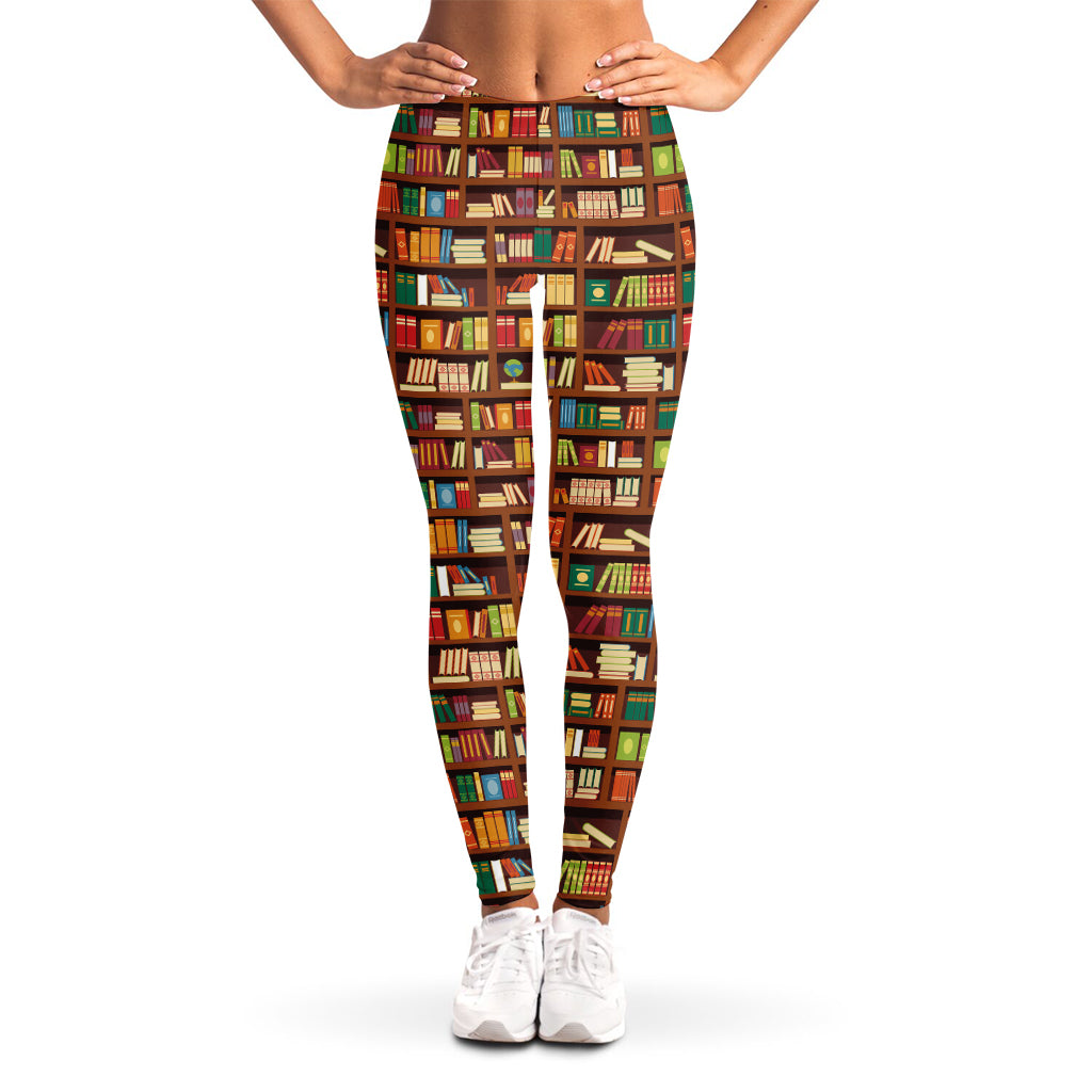 Reading Library Pattern Print Women's Leggings