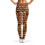 Reading Library Pattern Print Women's Leggings