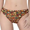 Reading Library Pattern Print Women's Thong