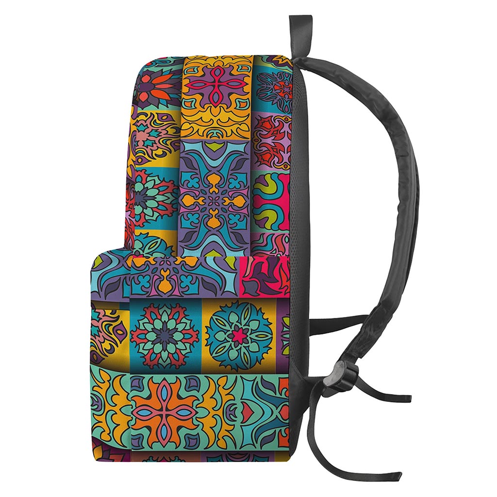 Rectangle Mandala Bohemian Pattern Print Backpack