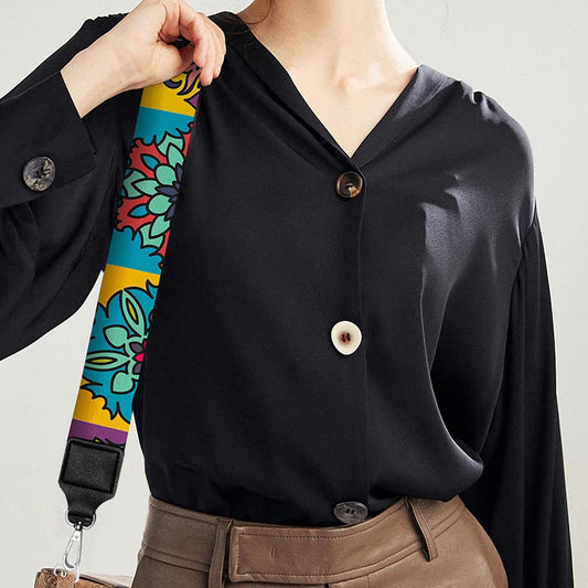 Rectangle Mandala Bohemian Pattern Print Bag Strap