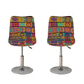 Rectangle Mandala Bohemian Pattern Print Bar Stool Covers