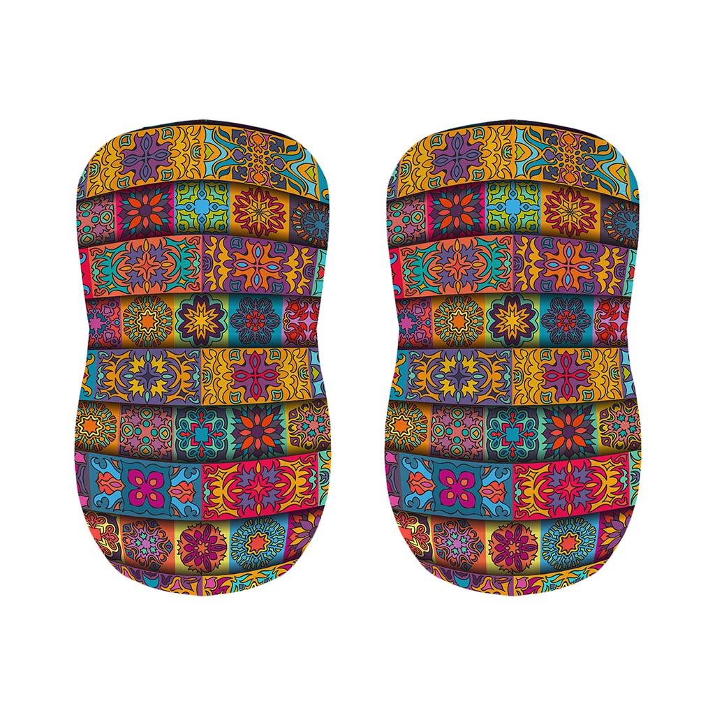 Rectangle Mandala Bohemian Pattern Print Bar Stool Covers
