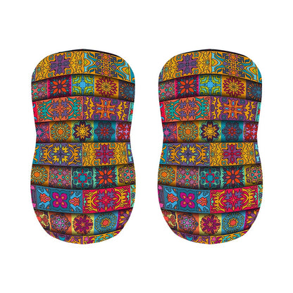 Rectangle Mandala Bohemian Pattern Print Bar Stool Covers