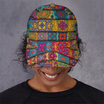 Rectangle Mandala Bohemian Pattern Print Baseball Cap