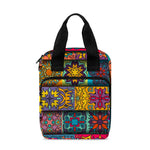 Rectangle Mandala Bohemian Pattern Print Bible Tote Bag