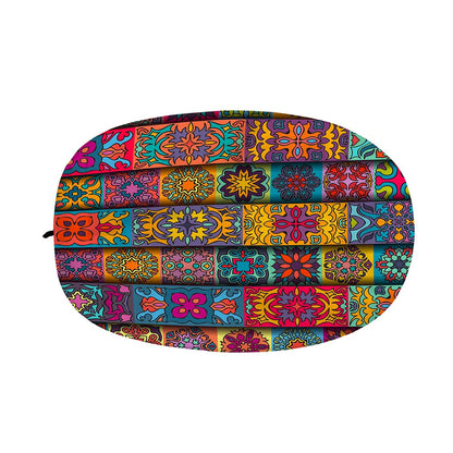 Rectangle Mandala Bohemian Pattern Print Car Side Mirror Covers